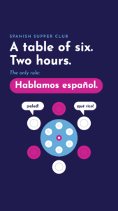 Spanish Supper Club is back for one last dinner in 2026, on Tuesday, November 10!